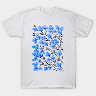 Navy cherry blossoms T-Shirt